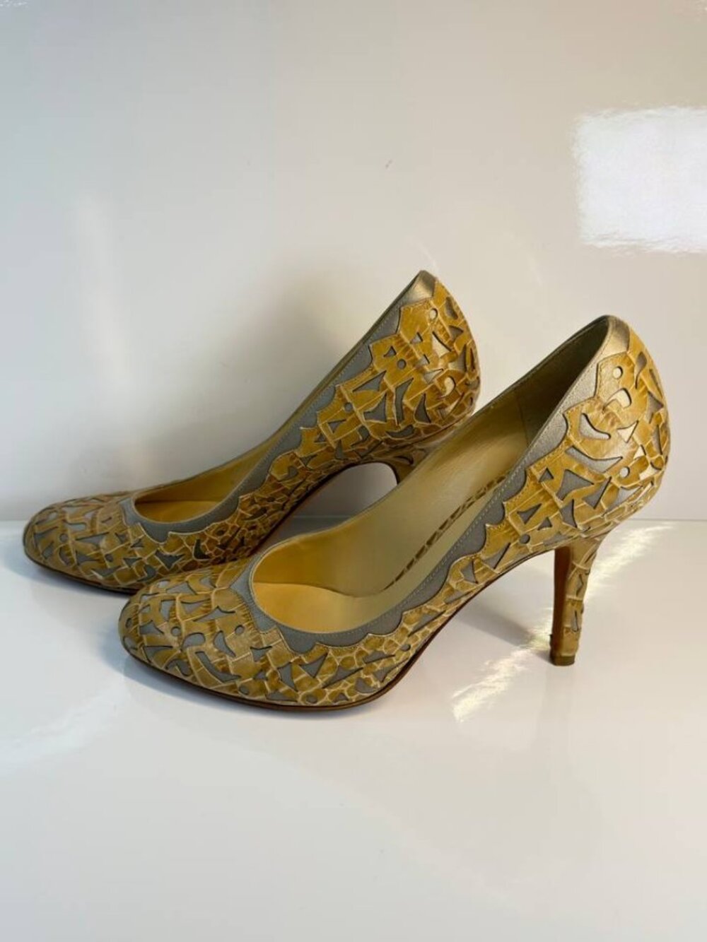 Vintage Christian Dior Leather Pumps – Made in Italy - EU 38 / US 8 - Picture 7 of 16
